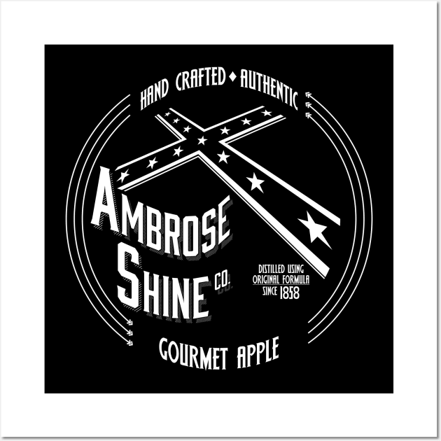 Ambrose Shine Co (black) Wall Art by BtnkDRMS